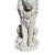 Two Large Tall Architectural Sitting Stone Concrete Lions, a Pair For Sale - Image 4 of 9