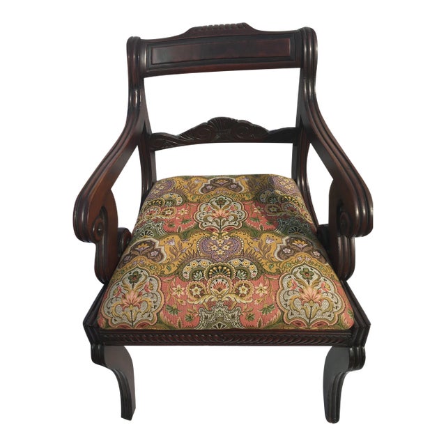 Early 19th Century Antique English Regency Armchair For Sale