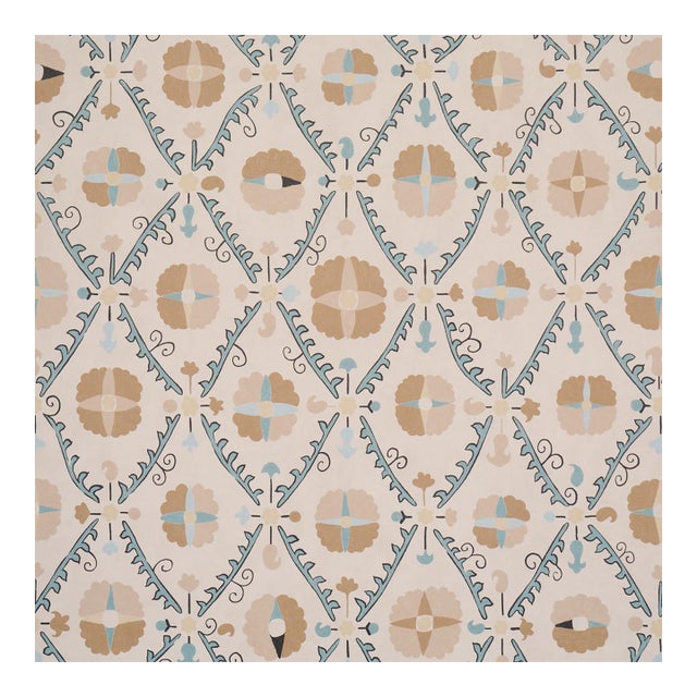 Sample - Schumacher x Johnson Hartig Amal Wallcovering in Almondine For Sale