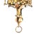 Spanish Revival Brass Lantern With Amber Glass Panels – Addison Mizner Gothic Mediterranean Pendant Light For Sale - Image 15 of 15