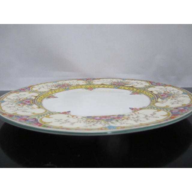 Early 20th Century Wedgwood England Fine China Colorful Floral St Austell 10.5" Dinner Plate W1989 For Sale - Image 5 of 8