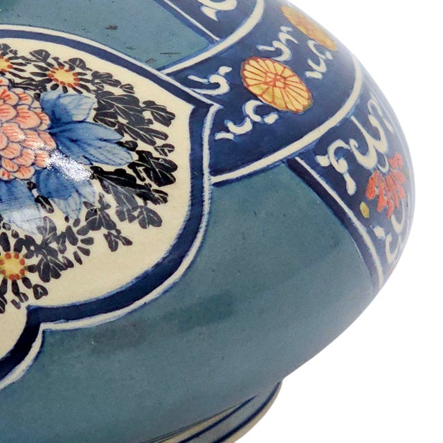 Ceramic Kinkozan Satsuma Japonisme Art Deco Earthenware Vase 1921-1927 For Sale - Image 7 of 10