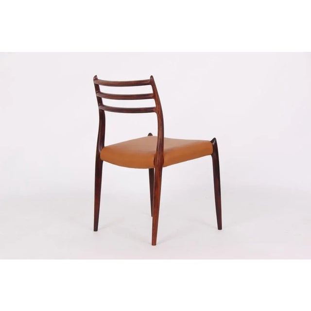 Brown Model 78 Rosewood Chairs by Niels Otto Møller for J.L. Møllers Denmark, 1962, Set of 6 For Sale - Image 8 of 13