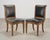 Charcoal Set of Six Michael Taylor Regency Style Leather Dining Chairs For Sale - Image 8 of 18