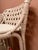 Baker McGuire Exalt Bar Stools, Set of 2 Rattan Frame with Rawhide Weave and One Bronze Kickplate. Loose Upholstered Seat...