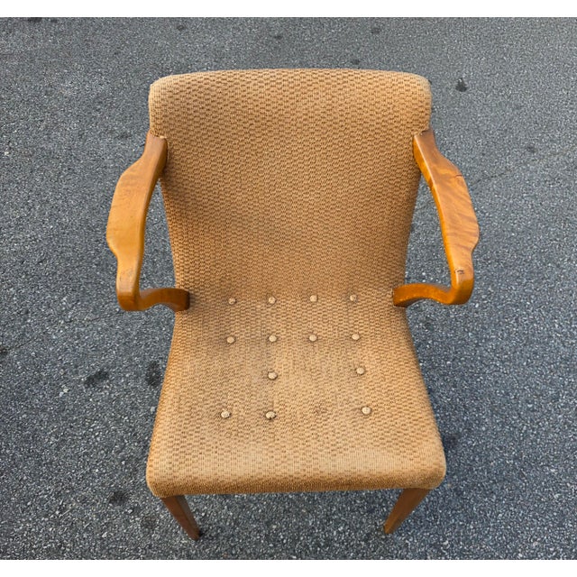 Set of Four Axel Larsson Model 1522 Armchairs for Bodafors, Swedish Modern, 1930s For Sale - Image 10 of 14