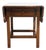 Ethan Allen Country Craftsman Solid Pine Early American Shaker Style 37" Drop Leaf Accent End Table 19-8304 - 219 Medium Brown Finish For Sale