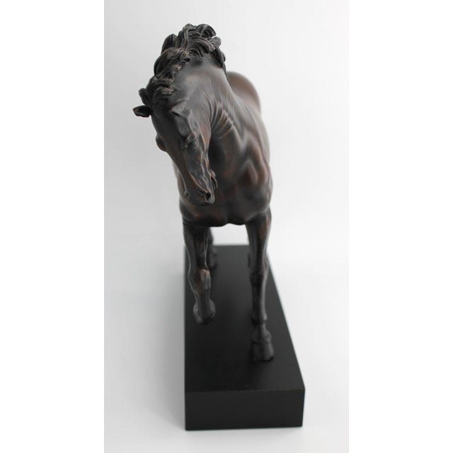 Giovanni Bologna's Bronzed Medici Horse Sculpture, Tabletop 10.5" For Sale - Image 11 of 11