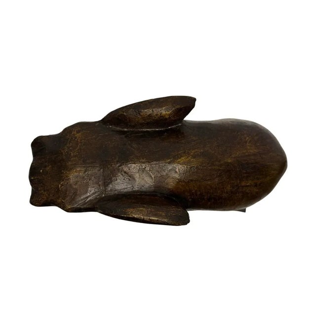 Vintage Austin Productions 19” Tall Carved Wooden Elephant Sculpture Rare. For Sale In Atlanta - Image 6 of 8