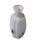 Mid Century Italian Murano Style White Ribbed Rigadin Glass Vase With Millefiori Murrine For Sale In Tampa - Image 6 of 9