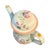 Robin's Egg Blue Vintage Adams Calyx Ware Metz English Ironstone Floral Coffee Pot For Sale - Image 8 of 12