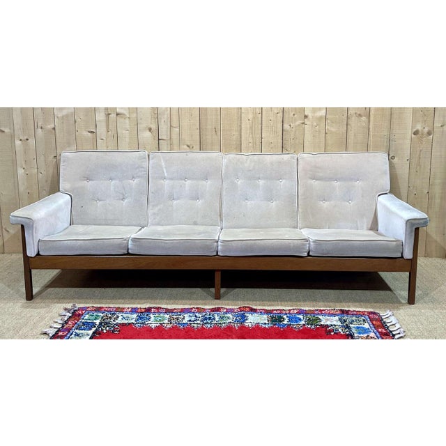 Scandinavian 4-Seater Sofa in Teak, 1970s For Sale - Image 11 of 15