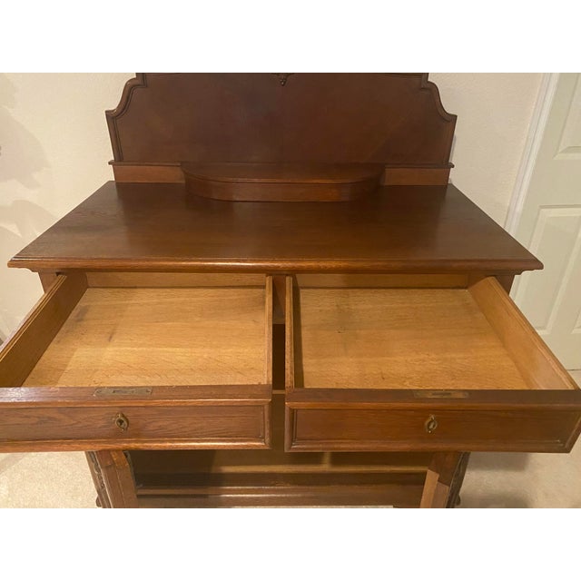 Mid 20th Century Mid 20th Century Exquisitely Unique Black Forest Style Carved Oak Old European German Buffet/Sideboard For Sale - Image 5 of 12