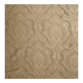Vintage Brunschwig & Fils Victorian Lace Pewter Matelasse Jacquard- 4.5 Yards For Sale