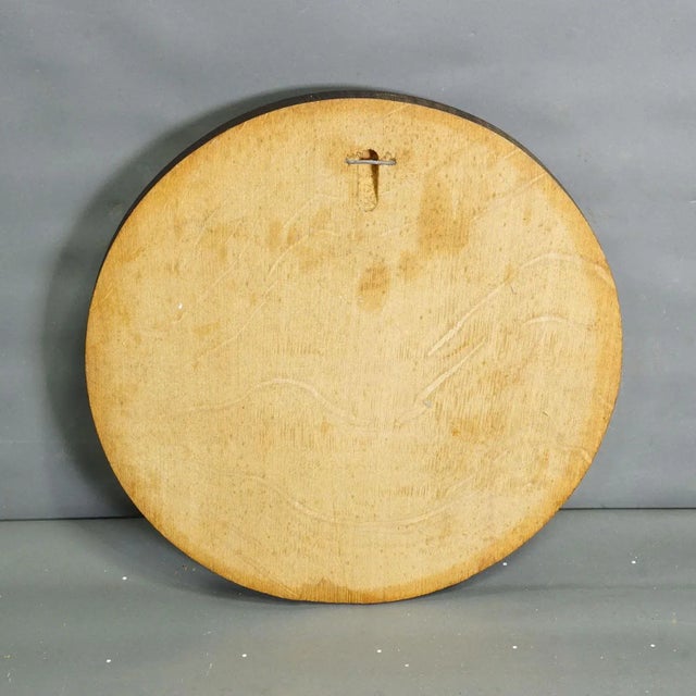 Vintage Wild Boar Teeth Trophy on Wooden Plaque, Germany For Sale - Image 6 of 6