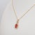 Natural Padparadscha Sapphire Pendant With Earth-Mined Diamonds: Solid 14k Gold For Sale In Columbus - Image 6 of 7