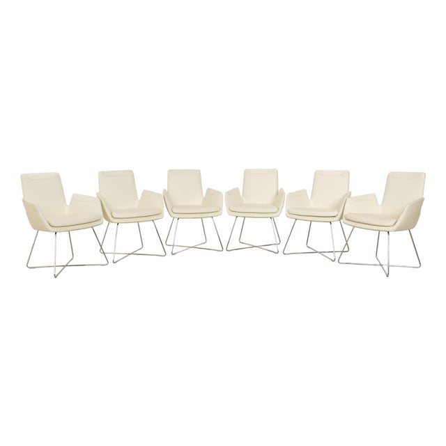 Cordia Chairs in Dura 178 Leather from Cor, Set of 6 For Sale