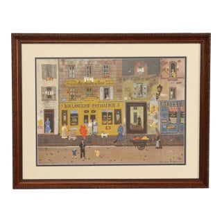 Michel Delacroix 'Au Moulin de Paris' Framed Original Lithograph For Sale