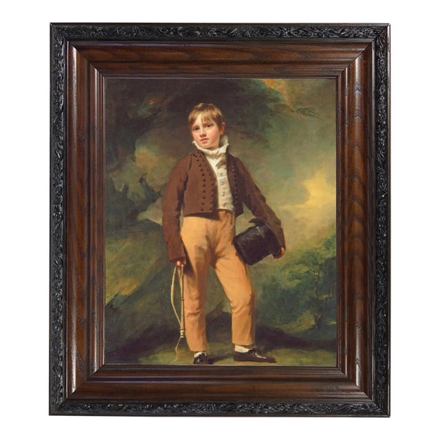 "Quentin McAdam" Contemporary Reproduction Print on Canvas After Henry Raeburn, Framed For Sale