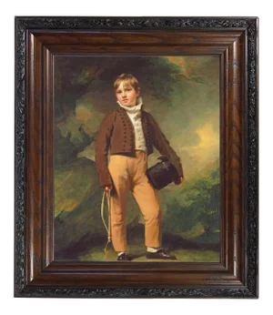 "Quentin McAdam" Contemporary Reproduction Print on Canvas After Henry Raeburn, Framed