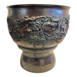 Fused Two Piece Planter Urn With Drain Hole by Pietro Grossi