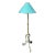 Early 20th Century Brass Piano Lamp With Adjustable Height For Sale