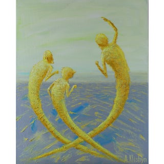 Andriy Klishyn Sirens — Original Oil Painting on Canvas Contemporary Surrealist Art For Sale