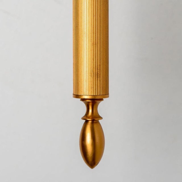 1960s Textured Glass & Brass Wall Light, Germany, 1960s For Sale - Image 5 of 16