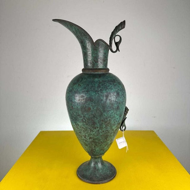 Vintage Metal Amphora Jug For Sale - Image 13 of 13