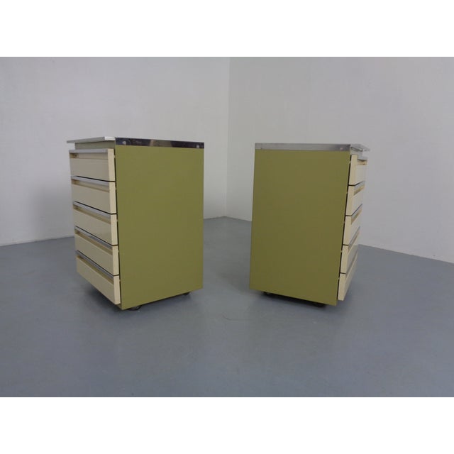 Steel Mobile Medical Cabinets with Drawers from Baisch, Germany, 1950s, Set of 2 For Sale - Image 17 of 18