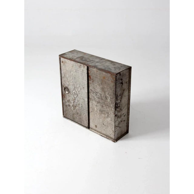 Art Deco Vintage Metal Bread Box For Sale - Image 3 of 11