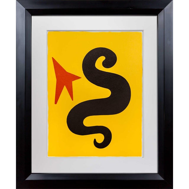 Alexander Calder Lithograph Limited Edition Color 1971 +Custom Archival Framing For Sale - Image 4 of 4
