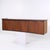 Mid-Century Modern Harvey Probber Style Mid Century Walnut Wall Mounted Curved Credenza For Sale - Image 3 of 9