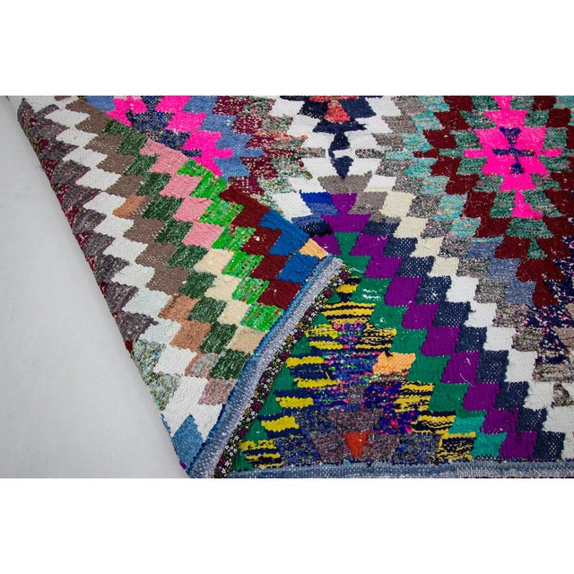 Mid 20th Century Vintage Turkish Colorful Kilim Rug - 5′2″ × 9′10″ For Sale - Image 5 of 7