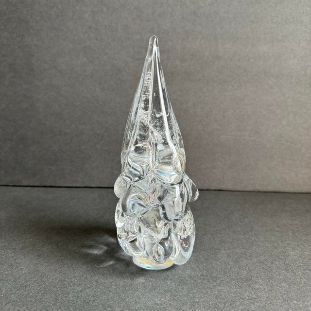 Vintage Art Glass Christmas Tree Sculpture Clear Bubbles For Sale - Image 12 of 12