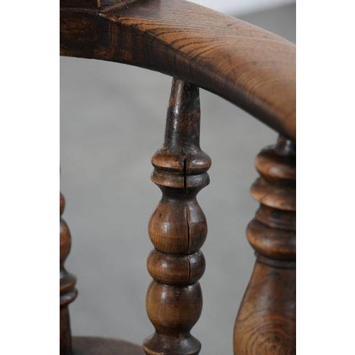 Antique English Highback Windsor Chair, 18th Century For Sale - Image 14 of 15