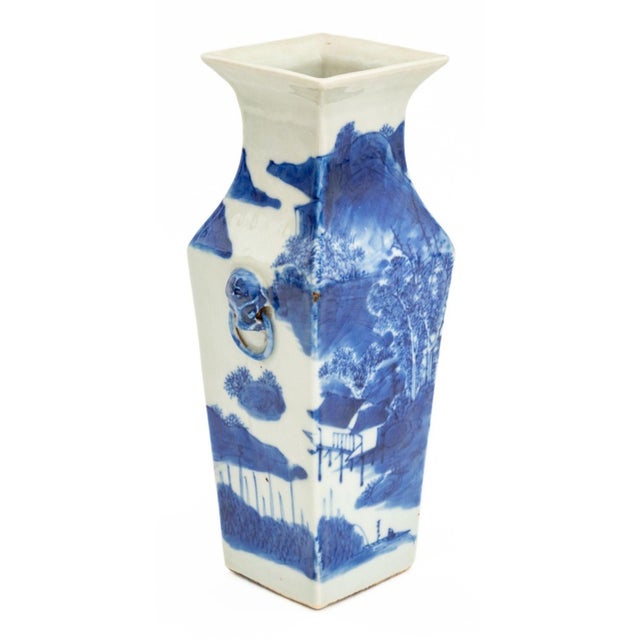 Ceramic Chinese Blue and White Porcelain Vessels, 5 For Sale - Image 7 of 9