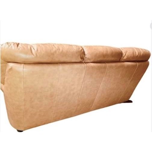 Chateau d'Ax Italian Leather 3 Seater Sofa Y2k For Sale - Image 4 of 17