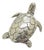 Vintage Italian Handmade Genuine Silver Sea Turtle Caretta Caretta Figurine, 1980s For Sale