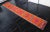 Hand-Knotted Turkish Runner Rug. Bright Orange Narrow Hallway Decor Kitchen Rug - 2' X 12'4" For Sale - Image 4 of 16