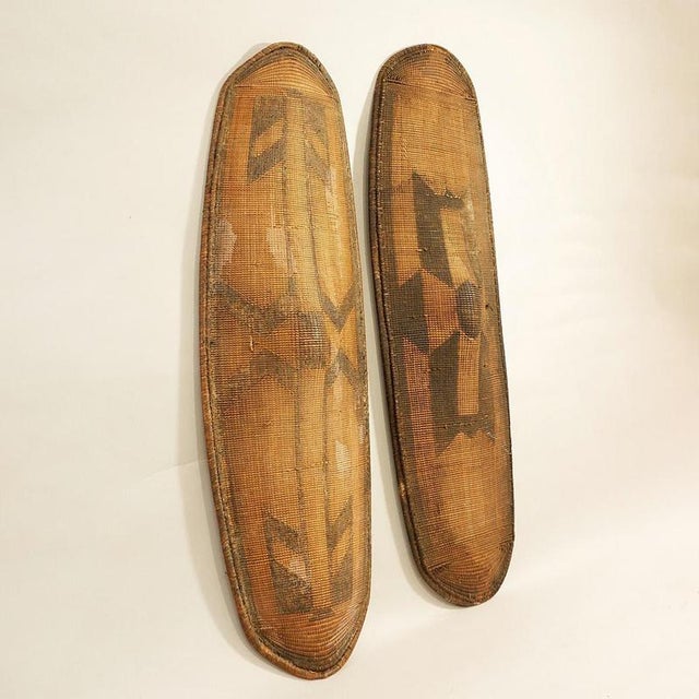 Mid-19th Century Decorative Azande People War Shields, Set of 2 For Sale - Image 14 of 14
