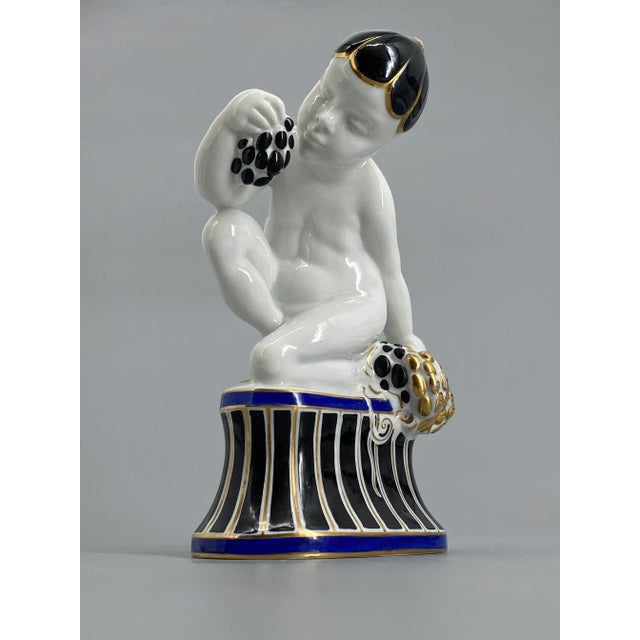 One figurine * Grape Eater figurine * ​​Porcelain with base glaze * Partially hand-painted and gilded * Manufacturer:...