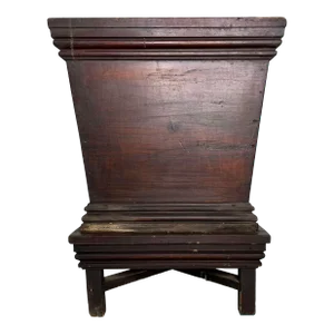 Antique Footed Pine Handled Flower Planter