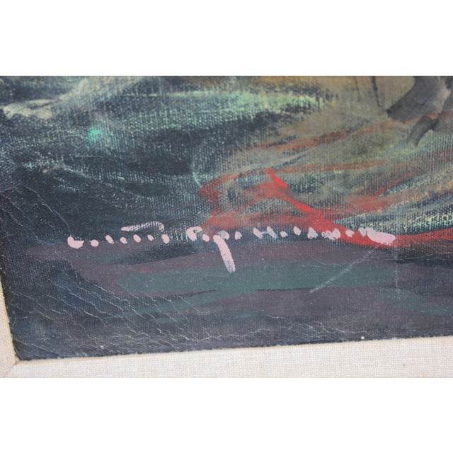 Colette Pope Heldner "Matador Vs. Bull" Abstract Impressionist Painting