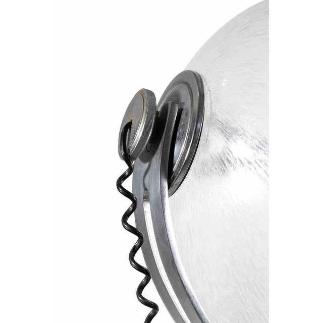 Vintage floor lamp by gino poli and ettore fantasia for sothis, italy 1970s. Chromed metal, pulegoso murano glass, with...