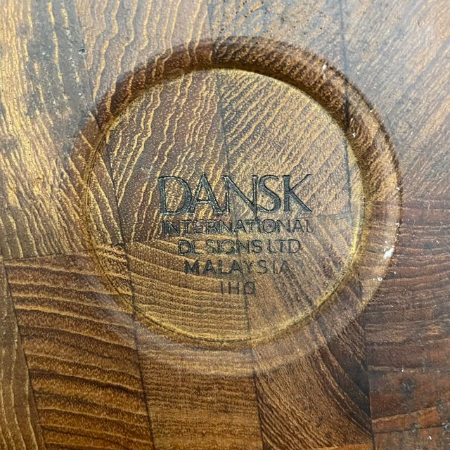 Jens Quistgaard for Dansk Staved Teak Candleholders - A Pair For Sale - Image 10 of 10