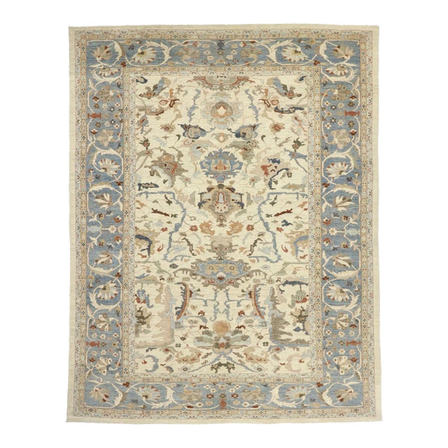Persian Sultanabad Rug - 12'09 X 16'04 For Sale
