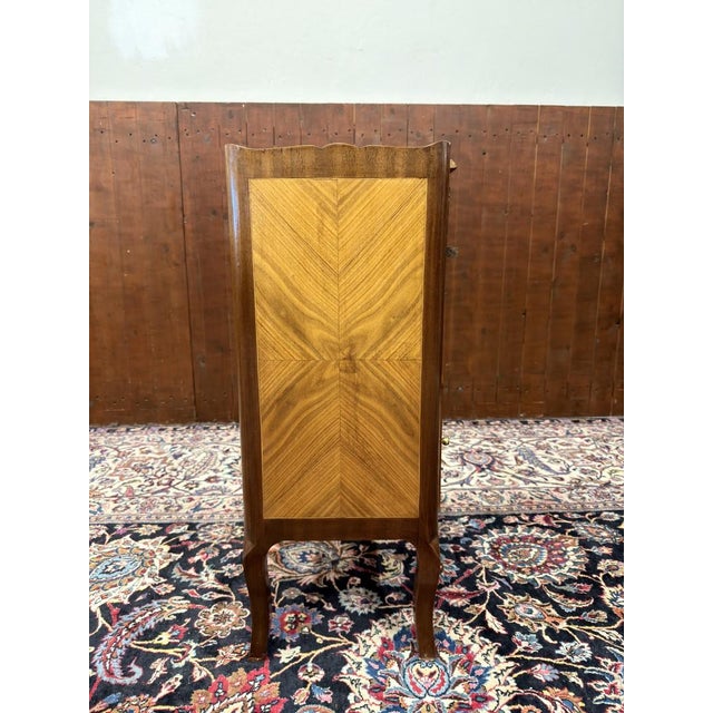 English Nightstand with Books and Marqueterie, Set of 2 For Sale - Image 4 of 15