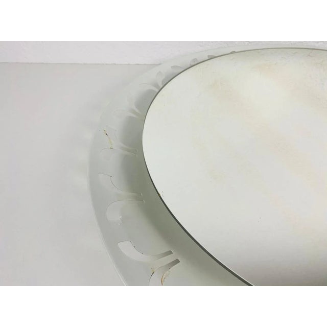 Metal Illuminated Mirror from Hillebrand, Germany, 1950s For Sale - Image 4 of 9
