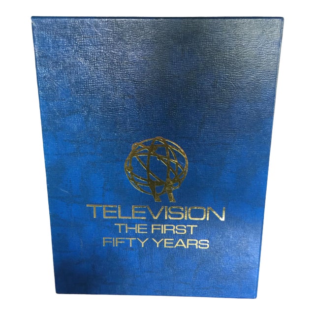 Book - Royal Blue Cover - "Television - the First Fifty Years" Book For Sale